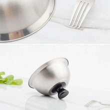 Stainless Steel Frying Pan Covers Barbecue Burgers Sandwiches Steak Round Pot Lids Cover Cookware Cheese Melting Dome