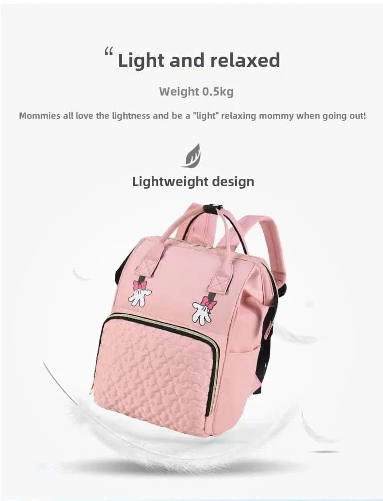 WOW GOODS !! Baby & Child Personalized Name Mommy Bag Multi-functional Double Shoulder Storage Diaper Backpack for Outdoor Traveling Mom Gift