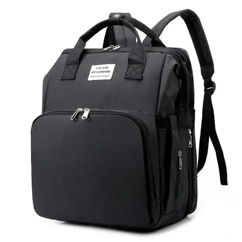 WOW GOODS !! Baby & Child Foldable Diaper Bag Baby Bed Bags Crib Travel  Backpack with Changing Station Insulated Pocket Large Capacity