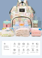 WOW GOODS !! Diaper Bag 25*38CM Baby Diaper Bag Cartoon Print Handbag Waterproof Reusable Diaper Bag Outdoor Travel Stroller Carrying Bag Storage