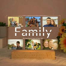 WOW GOODS !! Family / 7 Colors Light Custom Acrylic Lamp Personalized Photo Text Bedroom Night Light MOM DAD LOVE Friend Family Day Wedding Birthday Christmas Gift