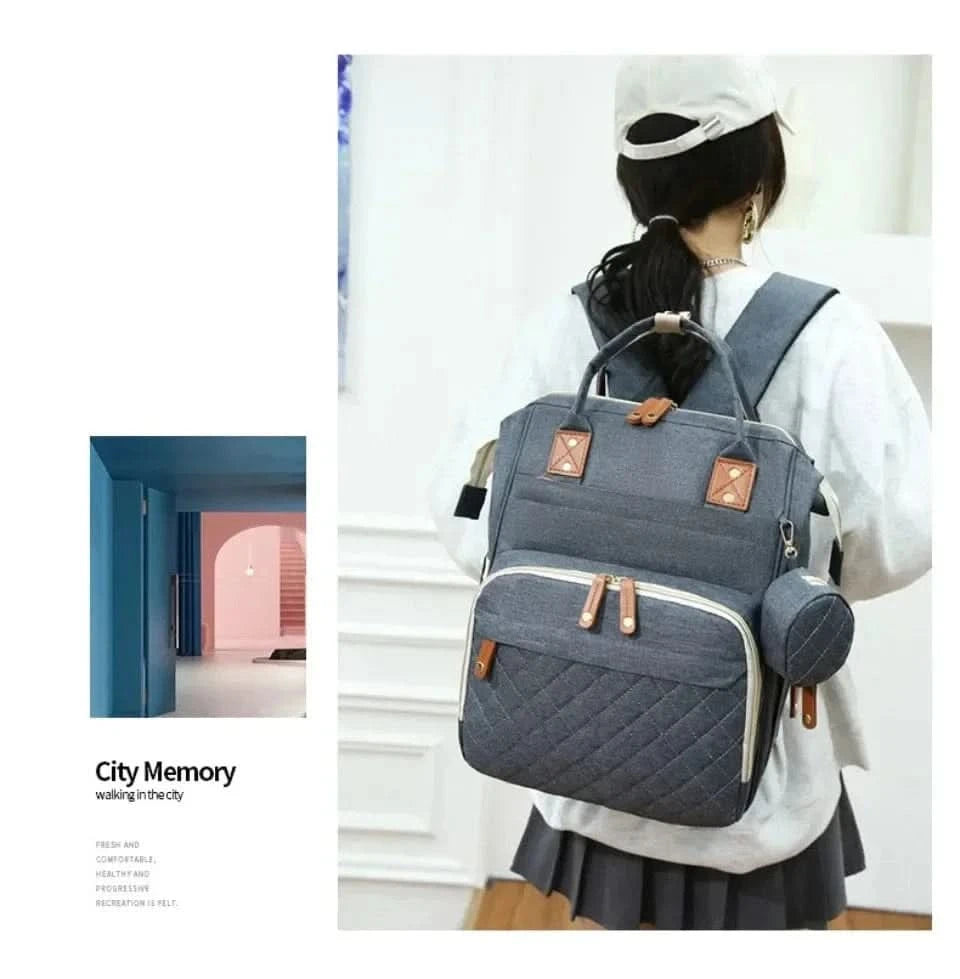 WOW GOODS !! Baby & Child Baby diaper backpack toddler diaper backpack with diaper changing pad mom and dad travel large capacity backpack baby bag