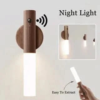 x Home & Garden Minimalist LED Wooden Night Light – USB Powered