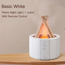 x Basic White Simulated Flame Aromatherapy Diffuser – Relaxing & Stylish