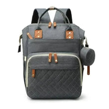 WOW GOODS !! Baby & Child Dark Gray Baby diaper backpack toddler diaper backpack with diaper changing pad mom and dad travel large capacity backpack baby bag