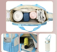 WOW GOODS !! Baby & Child 5pcs/set Baby Diaper Bag Multifunctional Portable Travel Nappy Feeding Bottle Organizer Bags Large Capacity Mummy Shoulder Bag
