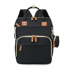 WOW GOODS !! Foldable Bed Diaper Bag Mommy Bag Large Capacity Pacifier Baby Backpack with Insulated Bottle Bag Baby Stroller Hanging Bag