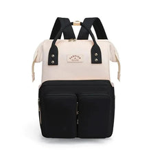 WOW GOODS !! Baby & Child black Multifunctional Mommy Bag Milk Bottle Insulation Layer Backpack Portable Contrast Anti theft Mother and Child Bag