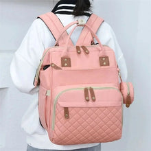 WOW GOODS !! Foldable Bed Diaper Bag Mommy Bag Large Capacity Pacifier Baby Backpack with Insulated Bottle Bag Baby Stroller Hanging Bag