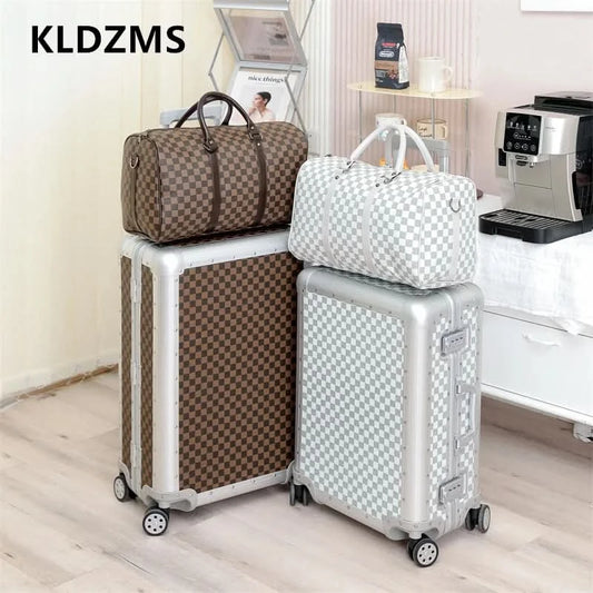KLQDZMS All-Aluminum Rolling Luggage – Durable, Stylish, and Secure