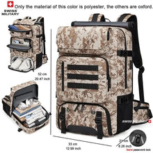 4348 WC VIP Luggage Bag Muliticolor backpack / 17.3 inch SWISS MILITARY Men Travel Backpack Waterproof 17 Inch Business Laptop Backpack Outdoors Climbing Anti-theft Luggage Bag Mochila