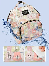 WOW GOODS !! Diaper Bag 25*38CM Baby Diaper Bag Cartoon Print Handbag Waterproof Reusable Diaper Bag Outdoor Travel Stroller Carrying Bag Storage