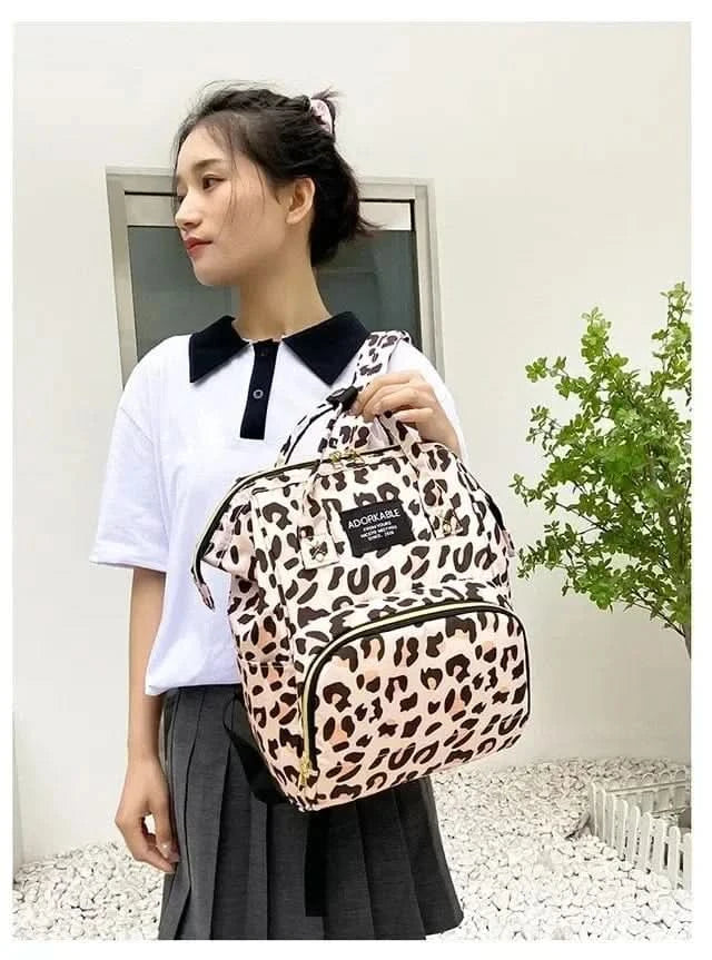 WOW GOODS !! Diaper Bag 25*38CM Baby Diaper Bag Cartoon Print Handbag Waterproof Reusable Diaper Bag Outdoor Travel Stroller Carrying Bag Storage