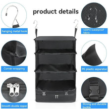 1 Set Housewares Luggage Travel Organizer Travel Essentials Hanging Packing Cubes Hanging Shelves Laundry Storage Compartment