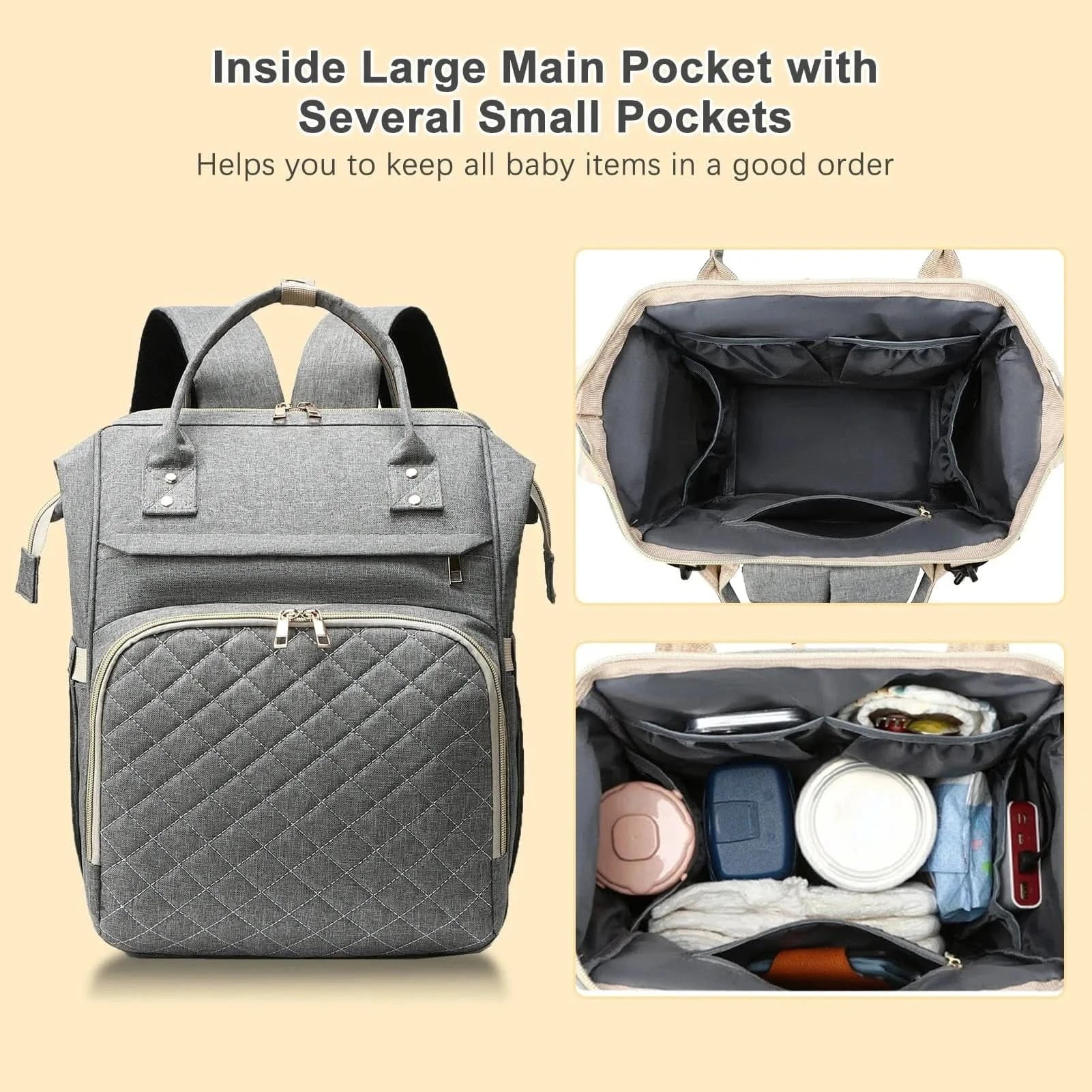 WOW GOODS !! Folding Mommy Bag Mummy Large Capacity Bag Mom Baby Multi-function Waterproof Outdoor Travel Diaper Bags For Baby Care