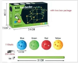x SET8 DIY Kids’ Ultimate Fort Building Kit – Endless Creativity