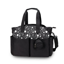 WOW GOODS !! Baby & Child A 050 black Diaper Bag Tote Baby Changing Bag with  Shoulder Strap Portable Waterproof and Large Capacity for Mom
