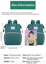 WOW GOODS !! Baby & Child Folding Mommy Bag Lightweight Portable Folding Crib Bed Large-capacity Baby Backpack Female Mommy Outting Bag Mummy Bag