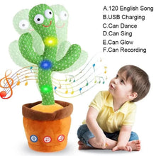 x 14 inches Animated Dancing & Talking Cactus – Fun Interactive Plush