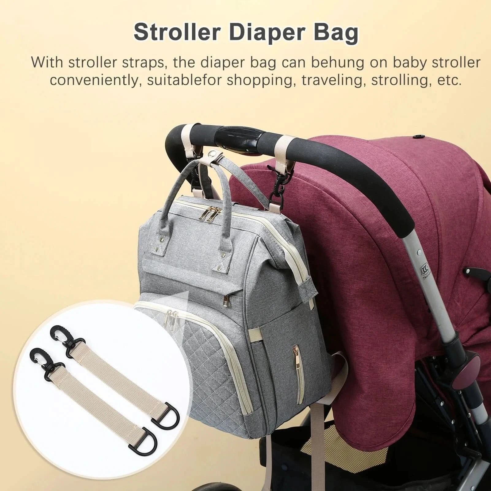 WOW GOODS !! Folding Mommy Bag Mummy Large Capacity Bag Mom Baby Multi-function Waterproof Outdoor Travel Diaper Bags For Baby Care