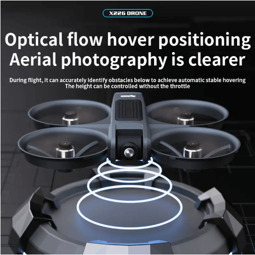 Latest VR Drone — FPV First-Person View with Head-Mounted VR Glasses, Dual HD Cameras, Brushless Motors, Optical Flow, One-Key Takeoff/Landing, 15‑Min Flight, LED Lighting, Mini Drone Toy