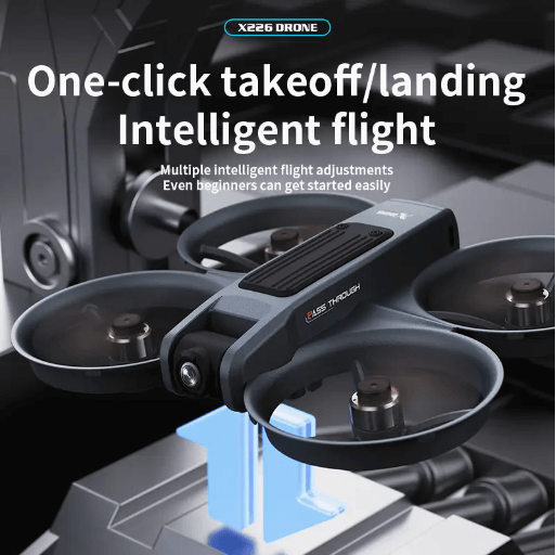 Latest VR Drone — FPV First-Person View with Head-Mounted VR Glasses, Dual HD Cameras, Brushless Motors, Optical Flow, One-Key Takeoff/Landing, 15‑Min Flight, LED Lighting, Mini Drone Toy