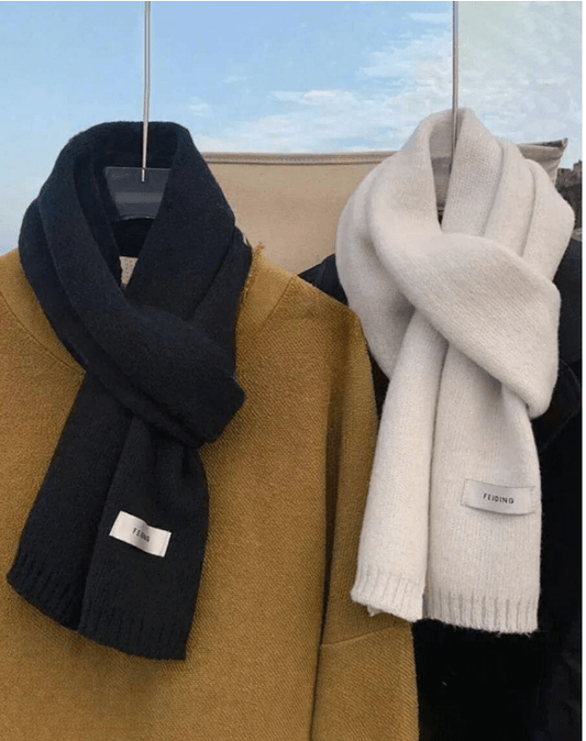 Thermal Thick-Knit Winter Scarf for Men – Soft, Warm, Versatile