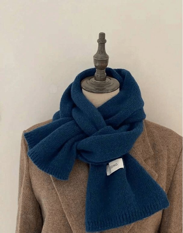 Thermal Thick-Knit Winter Scarf for Men – Soft, Warm, Versatile
