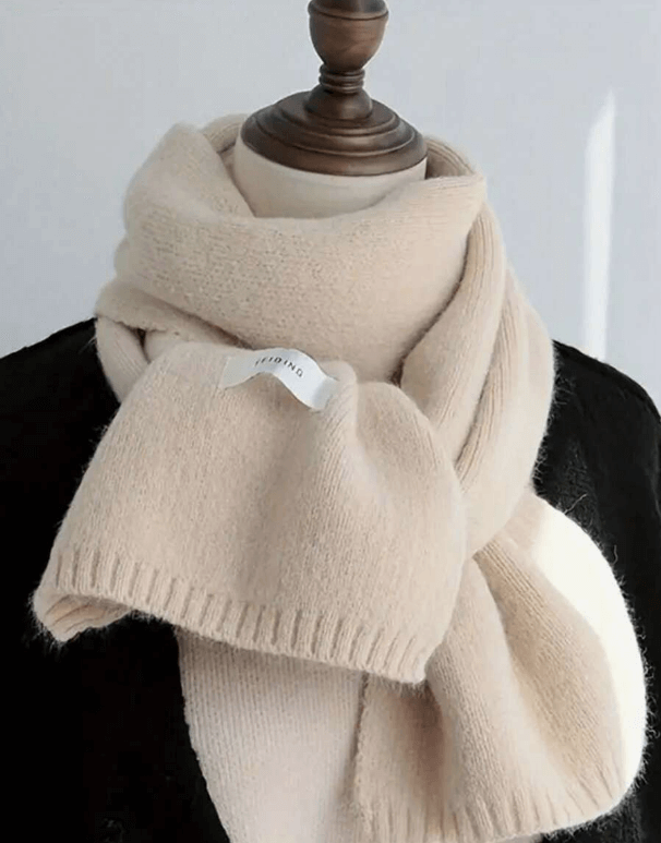 Thermal Thick-Knit Winter Scarf for Men – Soft, Warm, Versatile