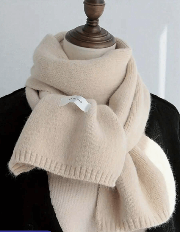 Thermal Thick-Knit Winter Scarf for Men – Soft, Warm, Versatile