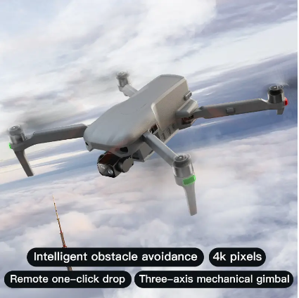 4K Camera Drone with Three-Axis Gimbal, 800m Range, 360° Obstacle Avoidance, 5.5-Inch Touchscreen Remote, 45-Minute Flight Time