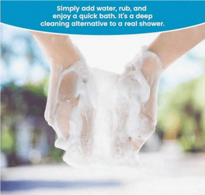 Rinse‑Free Bath Wipes & Foaming Shower Sponges – All‑In‑One No‑Rinse Clean