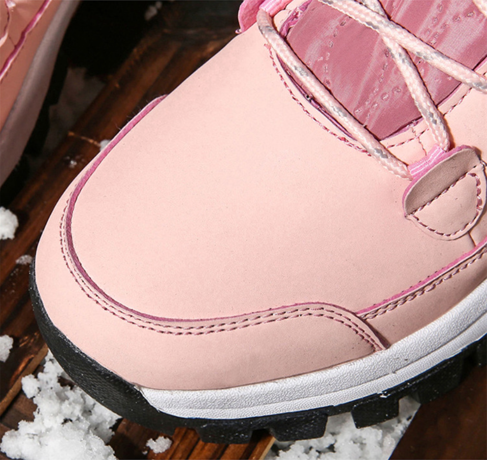 Winter Snow Boots – Women’s Outdoor Travel Waterproof Non-Slip High-Top Cotton Boots