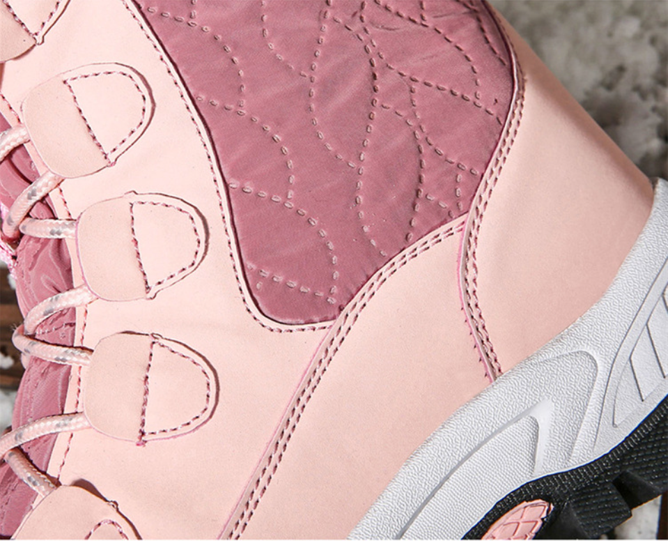 Winter Snow Boots – Women’s Outdoor Travel Waterproof Non-Slip High-Top Cotton Boots