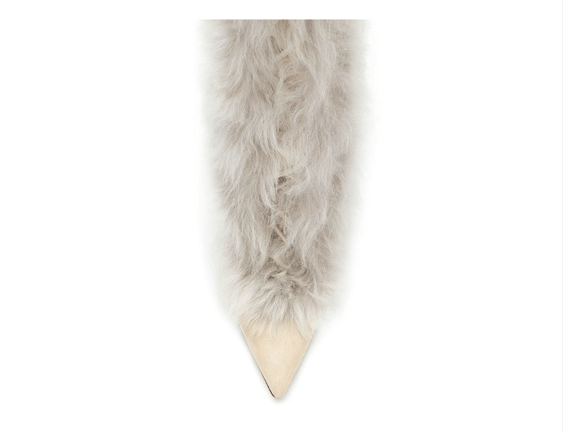 Luxury Winter Faux Fur Knee High Boots – Fluffy Mongolian Fur Platform Snow Boots for Women