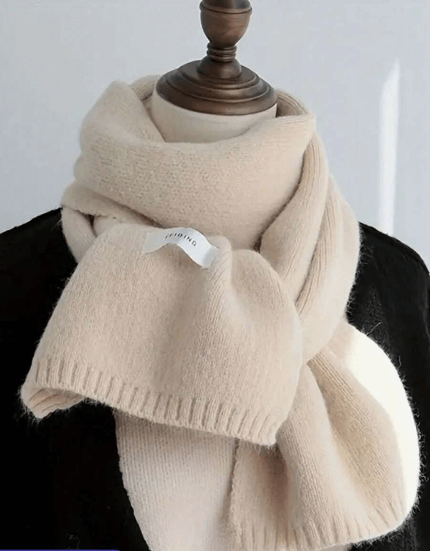 Thermal Thick-Knit Winter Scarf for Men – Soft, Warm, Versatile