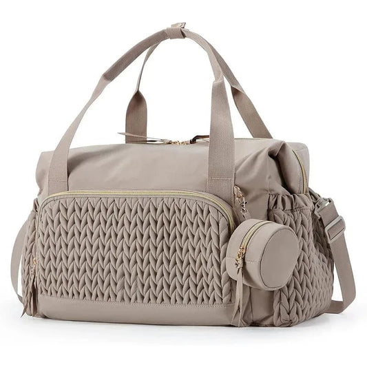 WOW GOODS !! Khaki Luxury Designer Mummy Bag Baby Diaper Bag Handbag Large Capacity Travel Bag Delivery Hospital Baby Organizer