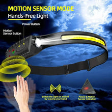 x Ultra-Bright USB Rechargeable LED Headlamp – Motion Sensor