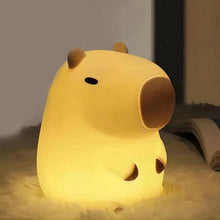 WOW GOODS !! Baby & Child Capybara Cute Penguin Night Light for Kids Bedroom Rechargeable Animal Silicone Nursery Night Lamp Touch Control Nightlight for Baby Gift