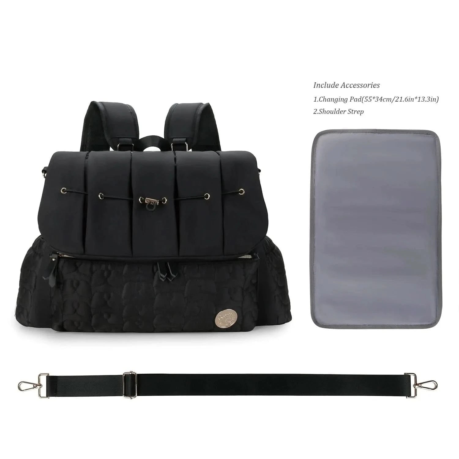 WOW GOODS !! Baby Diaper Bag Backpack For Maternity Nappy Bag Removable Shoulder Straps Fashion Waterproof Mommy Handbag With Changing Pad