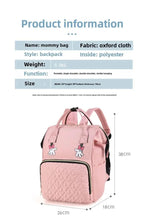 WOW GOODS !! Baby & Child Personalized Name Mommy Bag Multi-functional Double Shoulder Storage Diaper Backpack for Outdoor Traveling Mom Gift