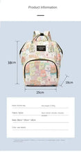 WOW GOODS !! Diaper Bag 25*38CM Baby Diaper Bag Cartoon Print Handbag Waterproof Reusable Diaper Bag Outdoor Travel Stroller Carrying Bag Storage