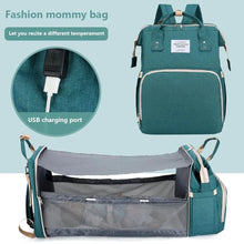 WOW GOODS !! Baby & Child Folding Mommy Bag Lightweight Portable Folding Crib Bed Large-capacity Baby Backpack Female Mommy Outting Bag Mummy Bag