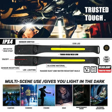 x Ultra-Bright USB Rechargeable LED Headlamp – Motion Sensor