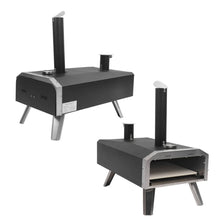Outdoor Pizza Oven Wood Fired Maker Outside Stove 12in Portable Stainless Steel for Backyard