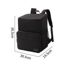 1pc Insulated Backpack Cooler Large Capacity Oxford Cloth Backpack Outdoor Travel Beer Bag Waterproof PEVA Lined Ice Bag