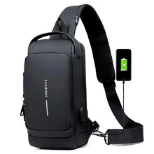 WOW GOODS !! Luggage Bag Black NEVER PUT YOUR CELL PHONE IN YOUR POCKET-BAG: Anti-theft Men's Password Lock Bag Men's Chest Bag Casual Sports Small