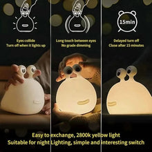 4348 WC VIP Baby & Child white style Slug Night Light with Touch Sensor | Squishy Silicone Soft Night Lamp | Adorable Animal Bedside Light for Bedroom