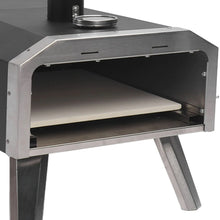 Outdoor Pizza Oven Wood Fired Maker Outside Stove 12in Portable Stainless Steel for Backyard