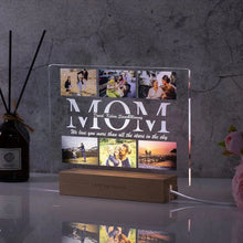 WOW GOODS !! Custom Acrylic Lamp Personalized Photo Text Bedroom Night Light MOM DAD LOVE Friend Family Day Wedding Birthday Christmas Gift
